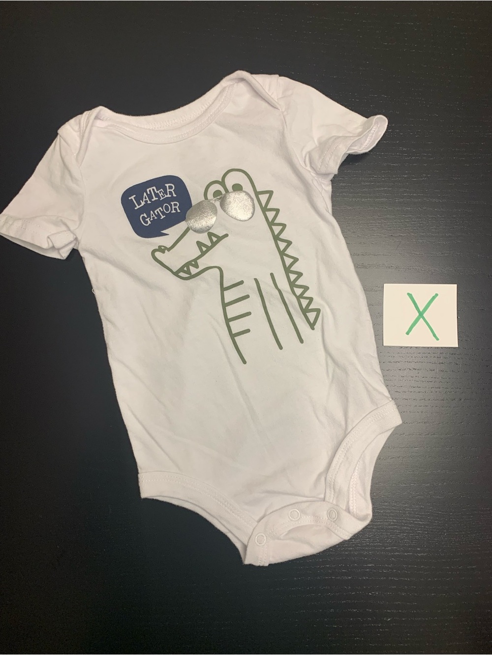 ⭐️4/$5.00⭐️ George 6-12m ‘Later Gator’ onesie